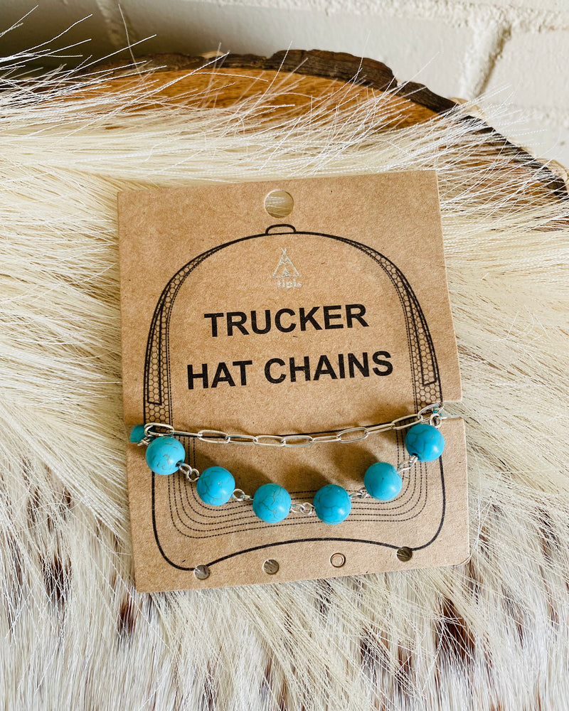 Turquoise Trucker Hat Chain