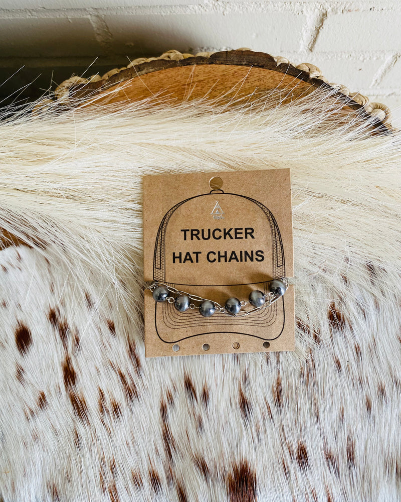 Silver Trucker Hat Chain