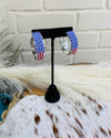 Celebrate America Beaded Hoops