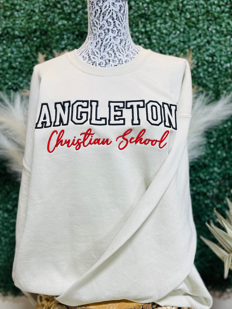 Angleton Christian School Embroidered Pullover