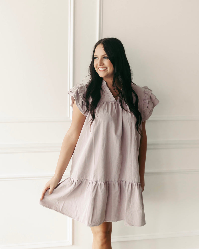 The Kassie Mauve Dress