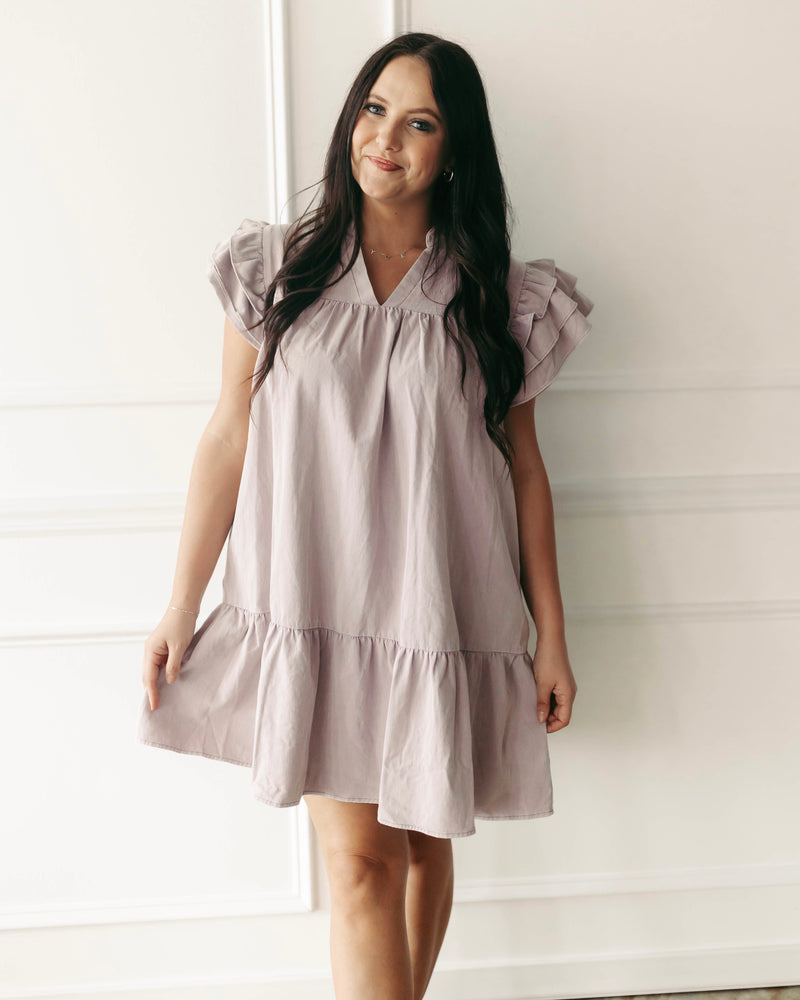 The Kassie Mauve Dress