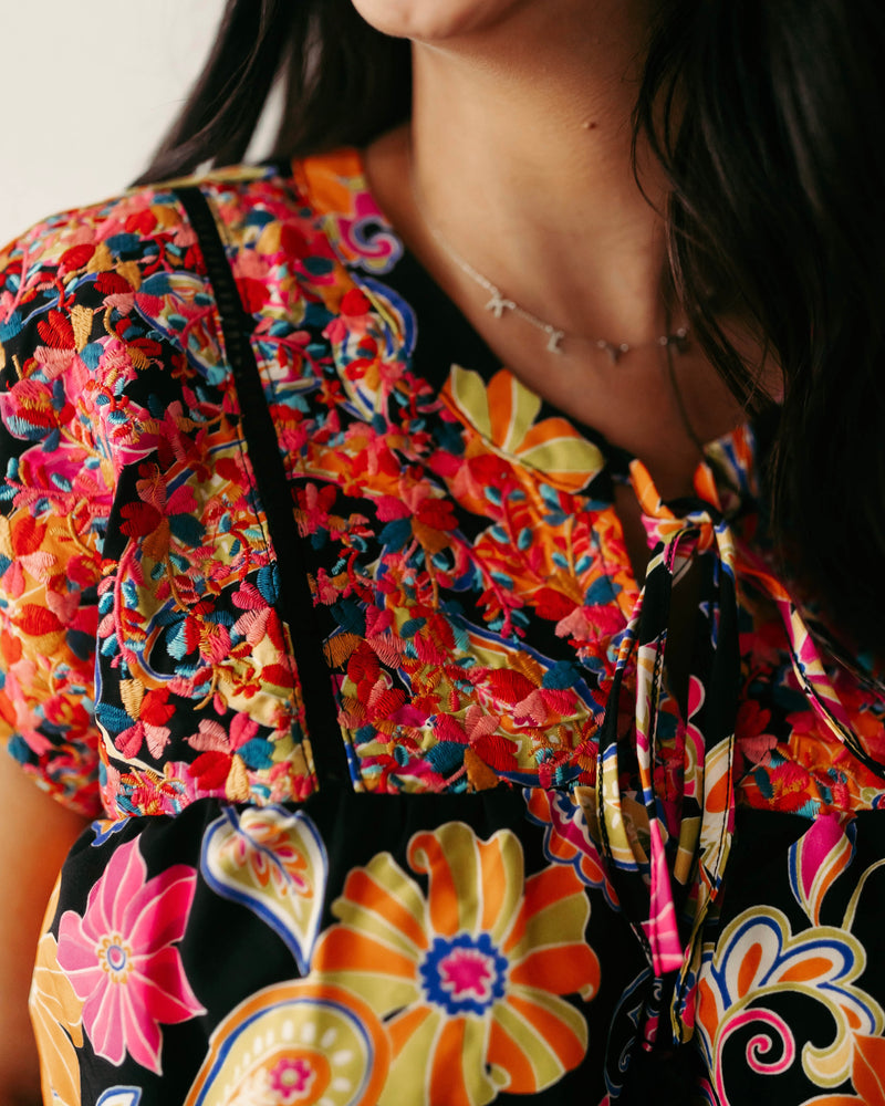 The Savannah Embroidered Top