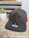 Lone Star Shootout Leather Patch Hat In Grey