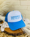 Howdy Embroidered Blue Trucker