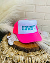 Howdy Embroidered Pink Trucker