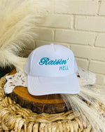 Raisin' Hell White Trucker