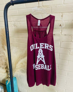 Oilers Baseball Razor Back Tank