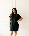 Long Weekend Shift Dress In Black