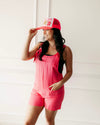 Give It Your All Romper In Rose