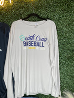 SOCO Cream Baseball Long Sleeve tee