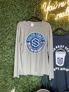 SOCO Cream Baseball Grey Long Sleeve tee