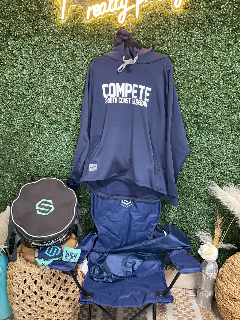 SOCO Compete Baseball Navy Hoodie