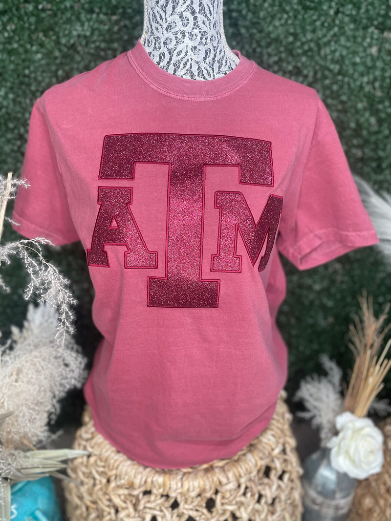 Texas A&M Embroidered Tee