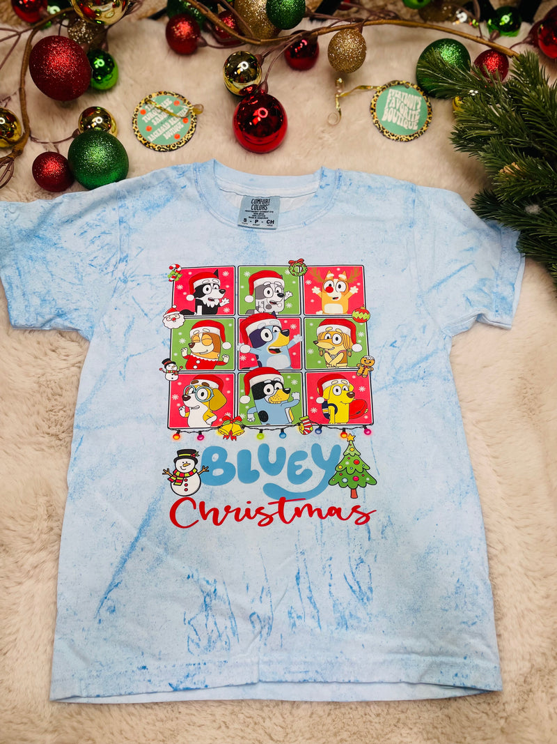 Kids Bluey Christmas Tee