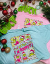 Grinch: “I’m Booked” Tee In Blue