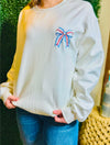 Baseball Bow Sweatshirt