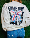 Baseball Bow Sweatshirt