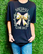 Softball Mama Bow Tee