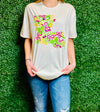 Louisiana Bow Mardi Gras Tee