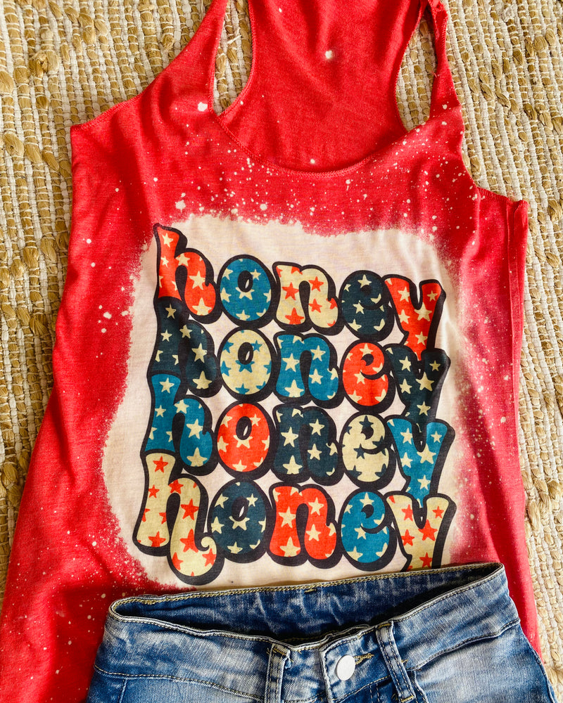 Honey Red White & Blue Tank