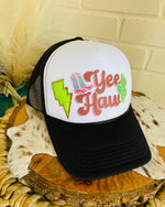 Yee Haw Patch Black Trucker