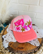 Butterfly Pink Trucker