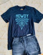 Turquoise Howdy Tee