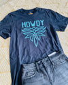 Turquoise Howdy Tee