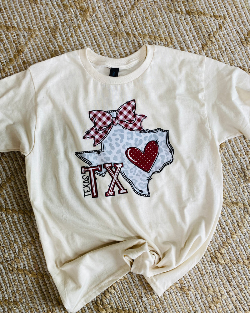 Mini Texas Bow Tee