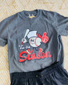 Tis' The Season Tee In Grey