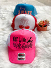 Off with their Heads Hot Pink Trucker