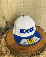 Hooks White Flexfit Royal Blue Hat