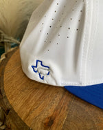 Hooks White Flexfit Royal Blue Hat