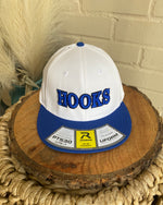 Hooks White Flexfit Royal Blue Hat