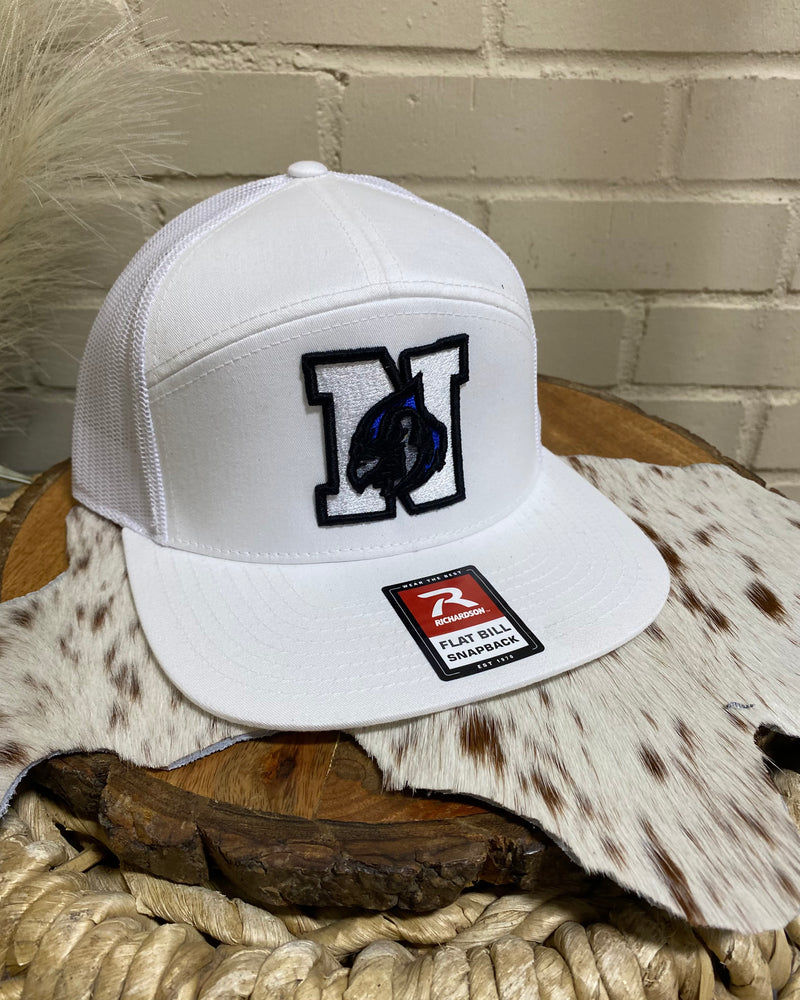 Needville N Blue Jay 7 Panel Hat