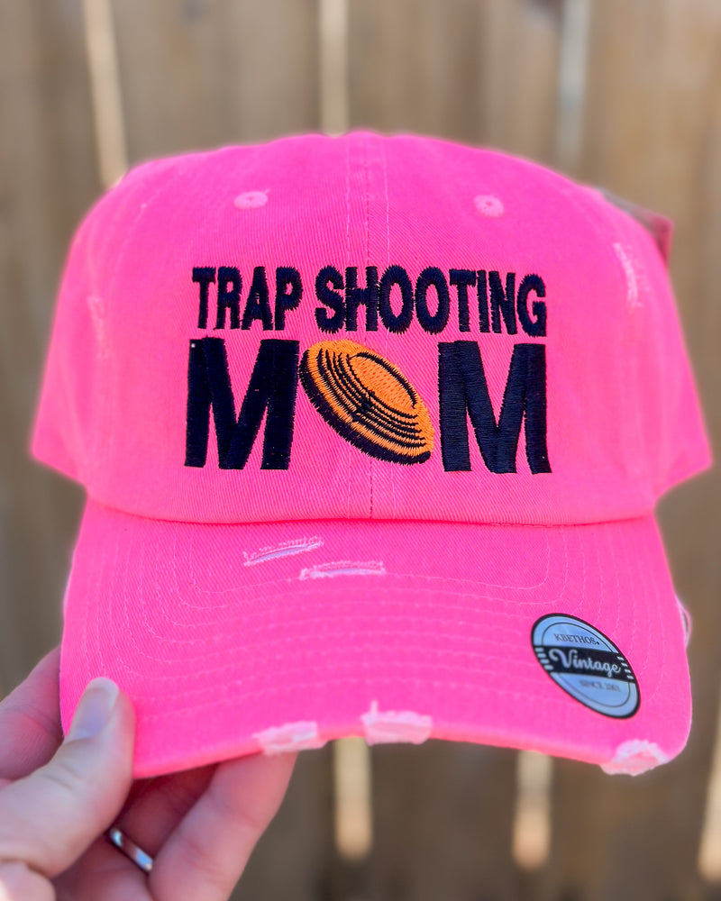 Trap Shooting Mom Pink Cap