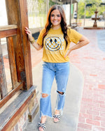 Panthers Checkered Smiley Tee