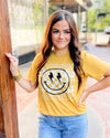 Panthers Checkered Smiley Tee