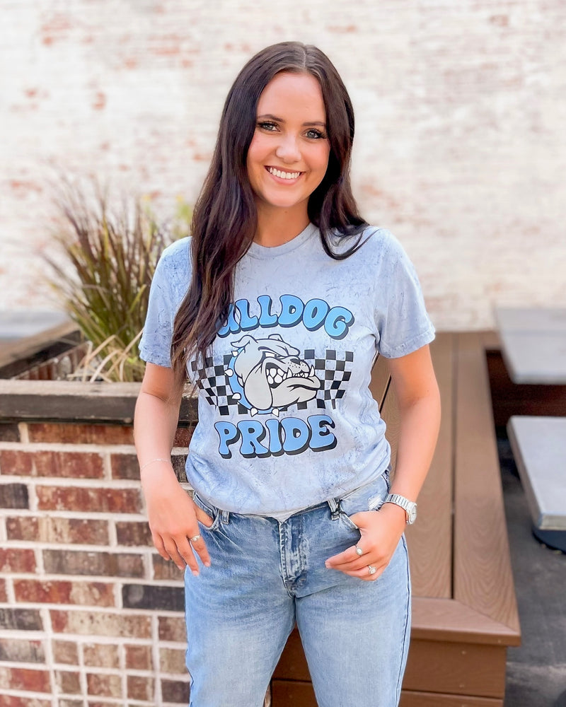 Bulldog Pride Check Tee