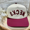 Necks Embroidered Canvas Trucker Hat