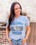 Bulldog Pride Check Tee