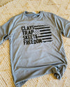 Clays Trap Skeet Grey Drifit Tee