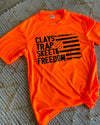 Clays Trap Skeet Orange Drifit Tee