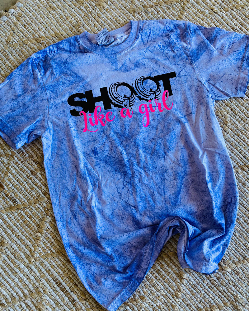 Shoot Like A Girl Purple Tee