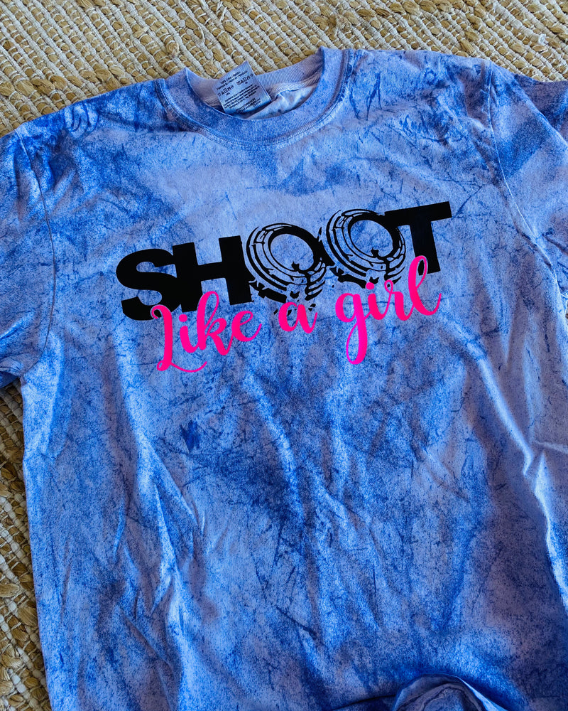 Shoot Like A Girl Purple Tee