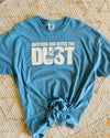 Another One Bites the Dust Blue Tee