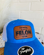 Voting For The Felon Ponytail Hat