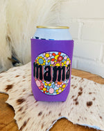 MAMA Floral Koozie