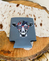 Festive Cow Koozie